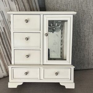 White Jewelry Cabinet